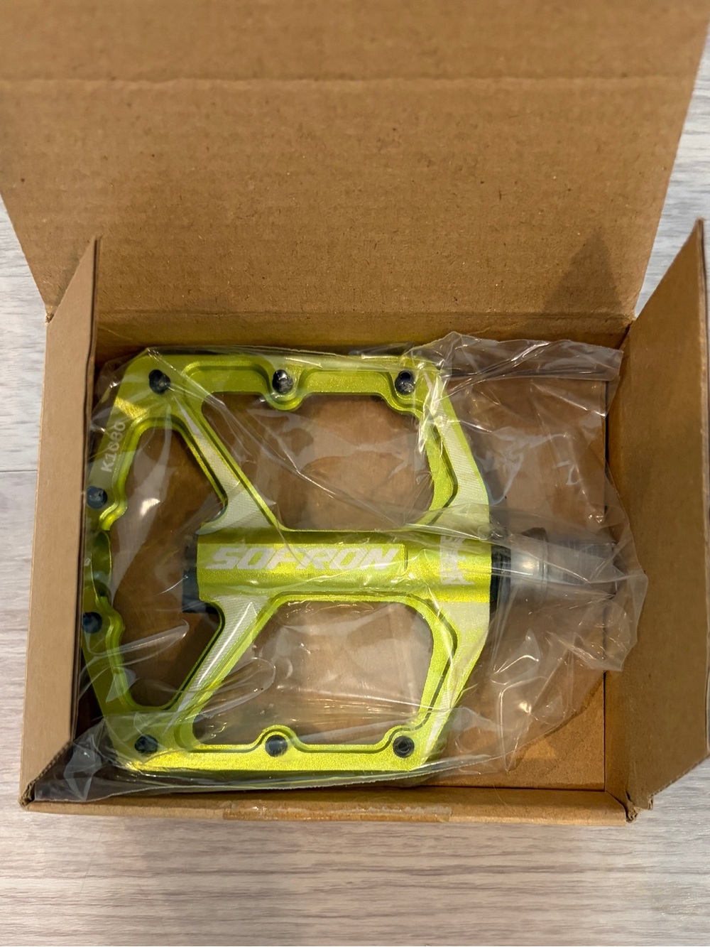 SOFRON Green MTB Aluminum Platform Bike Pedals 9/16" New
